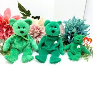 Ty Beanie Babies St Patrick Day Plush Collection Dublin Erin Teenie Stuffed Bear